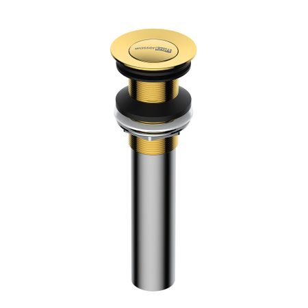 Донный клапан WasserKraft клик-клак 1 1/2 золото (A253)