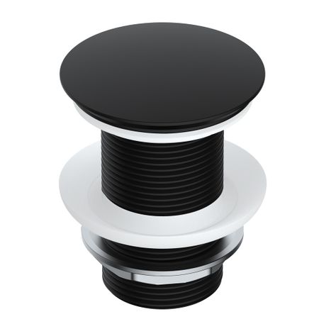 Донный клапан WasserKraft клик-клак G1 1/4 черный (A245) донный клапан wasserkraft клик клак 1 1 4 с переливом никель a073