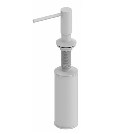 Дозатор для мыла WasserKraft 320 мл металл/пластик белый встраиваемый (K-75996)