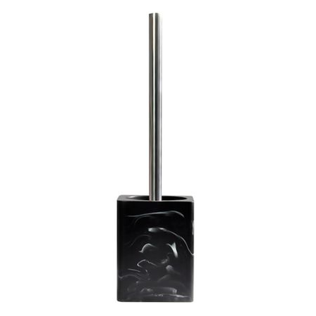 Ершик для унитаза WasserKraft Paar K-4200 напольный металл/полирезин черный (K-4227)