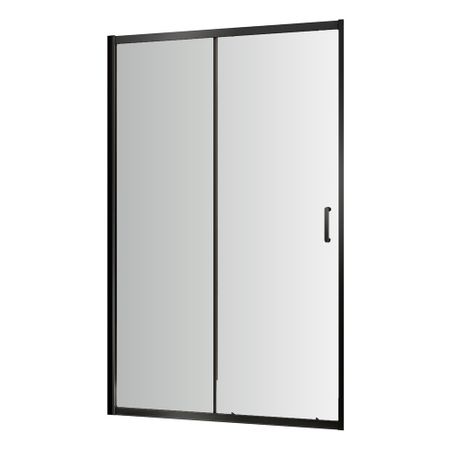 Душевая дверь RGW PA-114-B стекло прозрачное 110х195 см профиль черный 6 мм раздвижная (030811411-14) защитное стекло glass pro 0 2 mm для apple iphone 7 plus 8 plus прозрачное антибликовое