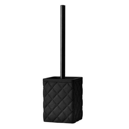 Ершик для унитаза WasserKraft Mosel K-4500 напольный металл/полирезин черный (K-4527)