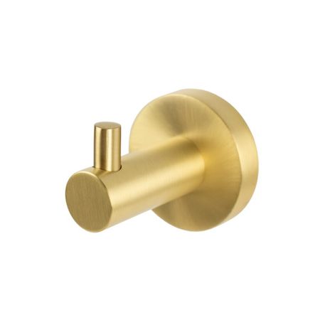 Крючок для ванной Zenfort 23588 одинарный на шуруп металл золото (102051)