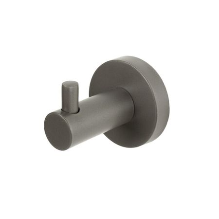 Крючок для ванной Zenfort 21588 одинарный на шуруп металл графит (102081)