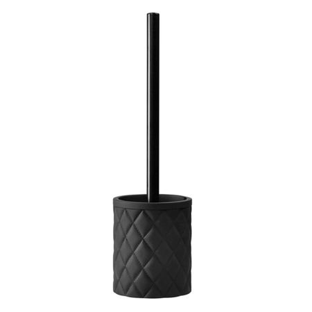 Ершик для унитаза WasserKraft Never K-1800 напольный металл/полирезин черный (K-1827)