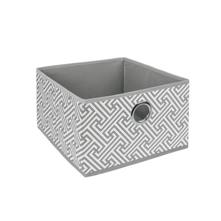 Короб для хранения Орнамент 280х280х180 мм серый