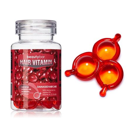 Масло для волос BEAUTY BAR Масло в капсулах для глубокого восстановления поврежденных волос лапчатка белая в капсулах 90шт сила феникса