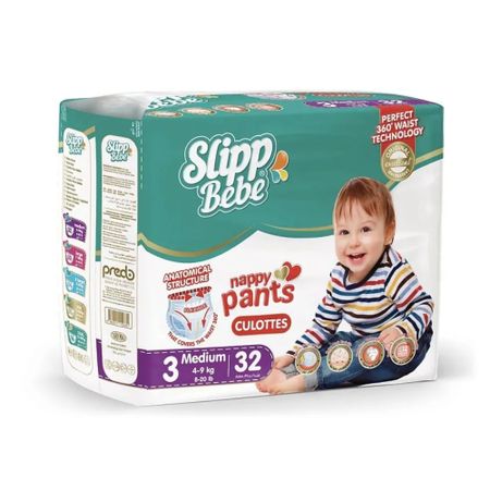 Подгузники-трусики Slipp Bebe № 3 (4-9 кг) 32 шт salbum bebe альбом малыша с сюрпризами от 0 до 1