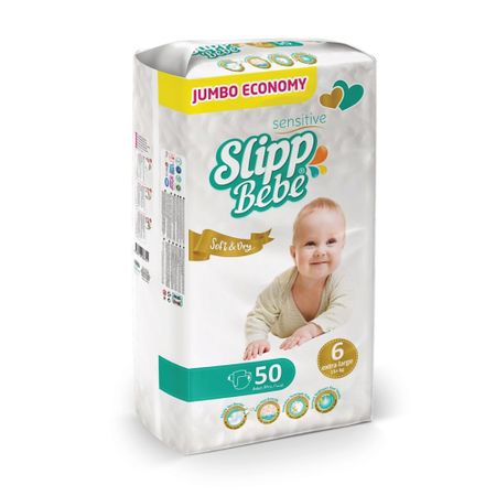Подгузники Slipp Bebe Jumbo № 6 (15+ кг) 50 шт salbum bebe альбом малыша с сюрпризами от 0 до 1