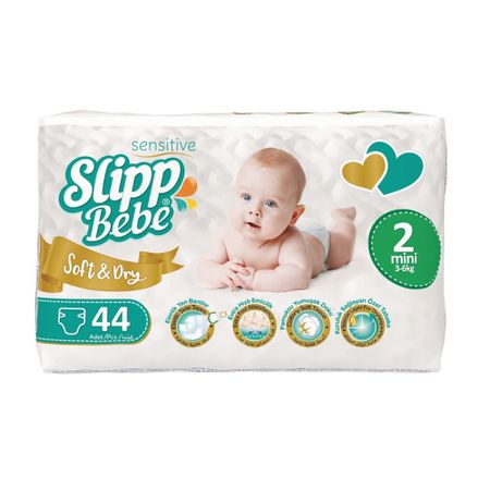 Подгузники Slipp Bebe Twin № 2 (3-6 кг) 44 шт