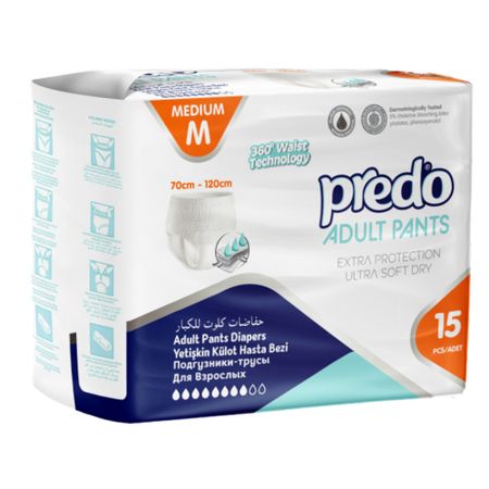 Подгузники-трусы для взрослых Predo Adult (M) 15 шт