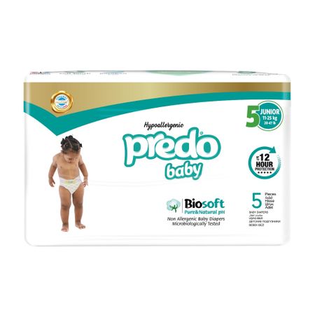 Подгузники Predo Baby №5 Junior Size (11-25кг) 5 шт