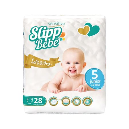 Подгузники Slipp Bebe Twin № 5 (11-25 кг) 28 шт