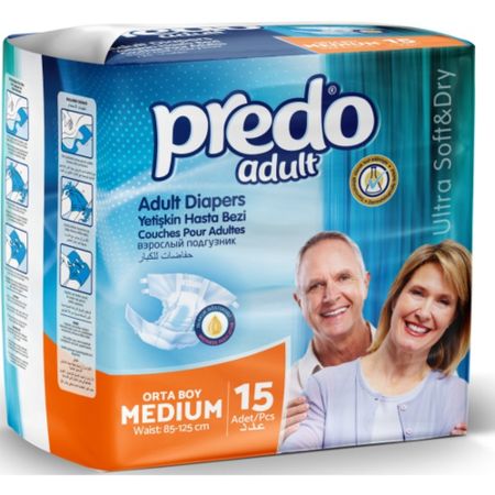Подгузники для взрослых Predo Adult (М) 15шт
