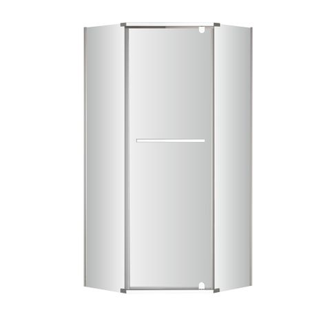 Душевой уголок RGW PA-82 хром 80х80х195,5 см пятиугольник стекло прозрачное 6 мм (41088288-11) защитное стекло glass pro 0 2 mm для apple iphone 7 plus 8 plus прозрачное антибликовое