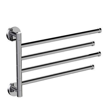 Полотенцедержатель Haiba HB114 360 мм четверной поворотный на шуруп металл хром (539747)