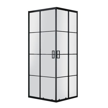 Душевой уголок RGW PA-34B черный 90х90х195 см квадрат стекло прозрачное 6 мм (06083499-84) защитное стекло glass pro 0 2 mm для apple iphone 7 plus 8 plus прозрачное антибликовое