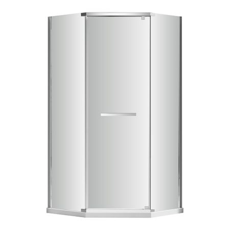 Душевой уголок RGW PA-83 хром 100х100х195,5 см пятиугольник стекло прозрачное 6 мм (78088300-11) защитное стекло glass pro 0 2 mm для apple iphone 7 plus 8 plus прозрачное антибликовое