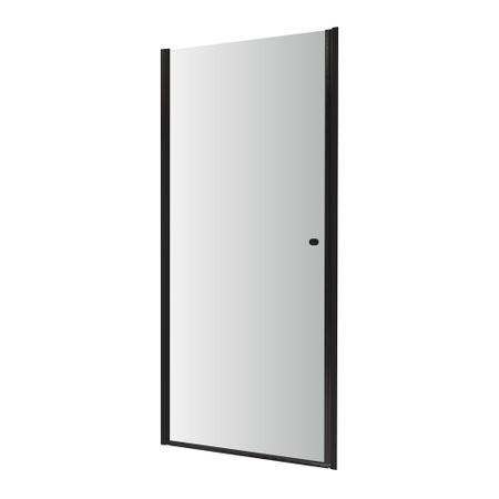 Душевая дверь Dolphin TN-03B стекло прозрачное 80х195 см профиль черный 6 мм распашная (54930309-14)