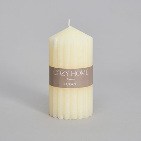 Свеча Огонь/Fuoco, слоновая кость