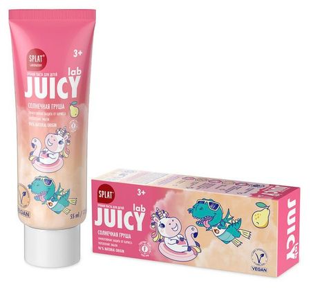 Зубная паста детская Splat juicy lab Солнечная груша 3+, 55 мл