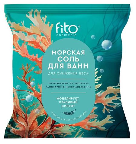 Соль морская для ванн Фитокосметик Elixirica для снижения веса, 500 г