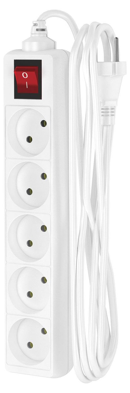 Удлинитель сетевой Фотон 5 розеток 3 м белый