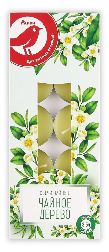 Свечи АШАН Красная птица чайные с ароматом чайного дерева, 10 шт джей джей барридж тайна дерева храма 4