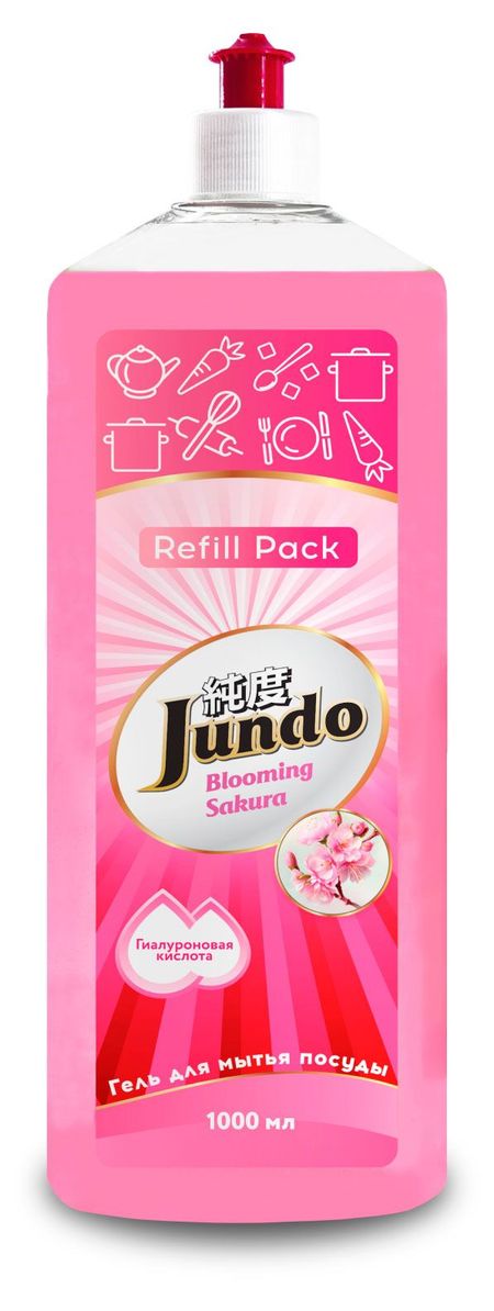 Гель для мытья посуды Jundo Sakura, 1 л