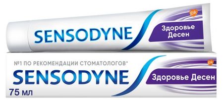Зубная паста Sensodyne Здоровье Десен освежающий мятный вкус, 75 мл