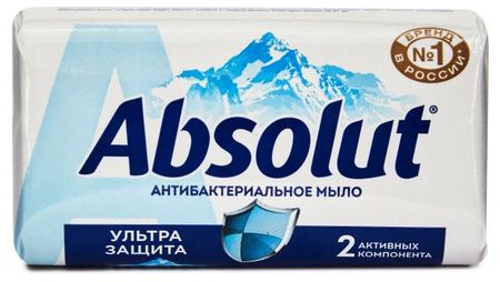 Мыло туалетное Absolut Ультразащита классик антибактериальное, 90 г