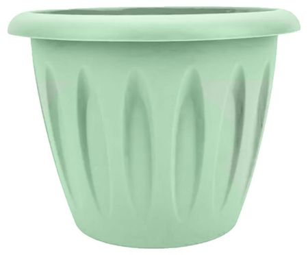 Кашпо Каждый день пластиковое фисташковое 12 см, 600 мл