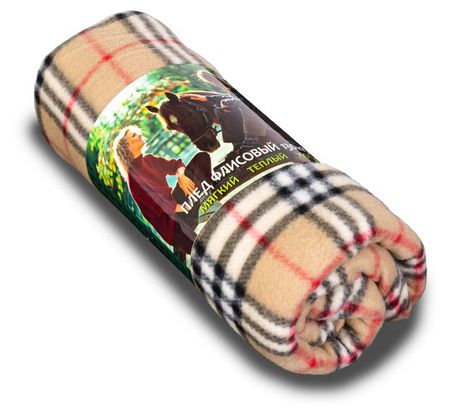 Плед Wellness флисовый легкий 150x200 см, 1 шт в ассортименте