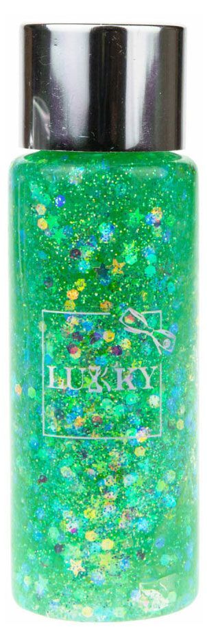 Гель-блестки Lukky для лица тела и волос, 1 шт в ассортименте