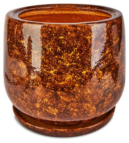 Горшок керамический Тюльпан коричневый, 22 см мария николаевна лебедева вопросы русской грамматики от смысла к форме характерные трудности