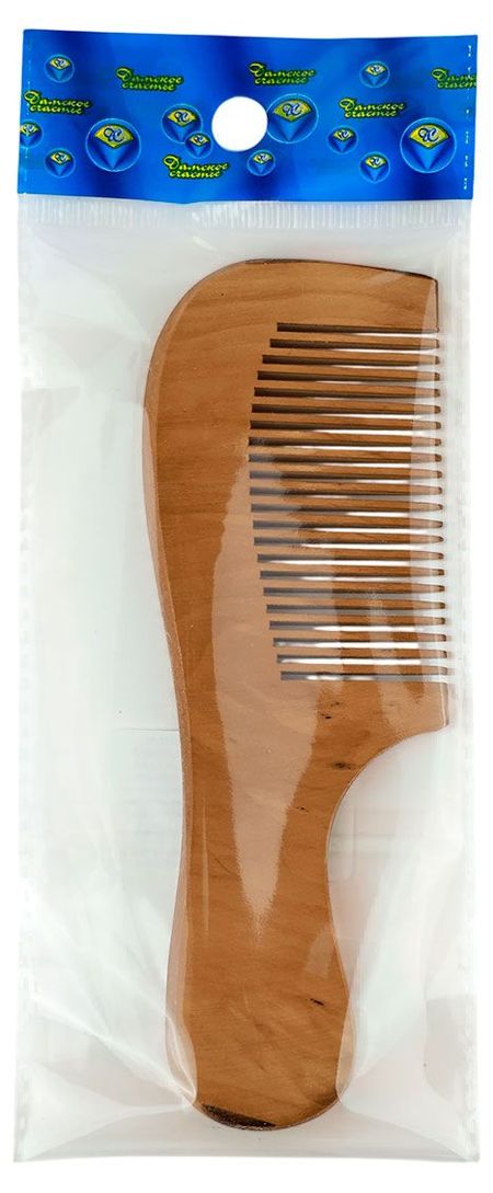 Расческа для волос Дамское счастье деревянная, 1 шт