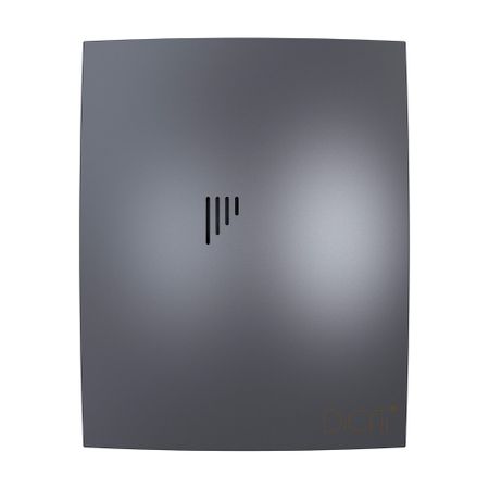 Вентилятор осевой DiCiTi Breeze 5C dark gray metal с обратным клапаном 237х190 мм d125 мм серый