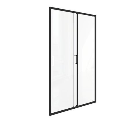 Душевая дверь Good Door Lite WTW-110-C-B стекло прозрачное 110х190 см профиль черный 5 мм раздвижная (ЛТ00022)