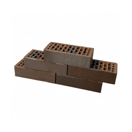 Кирпич облицовочный пустотелый терра нуар Баварская Кладка Нуар М150/200 250х120х65 мм 1NF BRAER