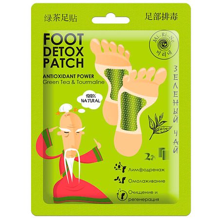 Патчи для ног MI-RI-NE Детокс-патчи для ног с зеленым чаем