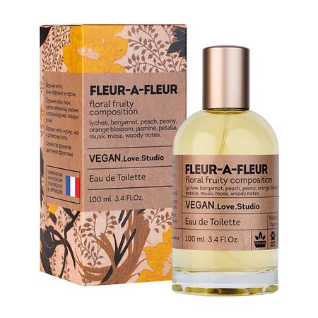 Туалетная вода VEGAN.LOVE.STUDIO Туалетная вода женская Fleur-a-Fleur пион жасмин дерево туалетная   женская bi es sankai rouge 100 мл