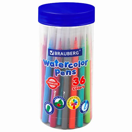 Набор письменных принадлежностей BRAUBERG Фломастеры в тубе классические BRAUBERG 