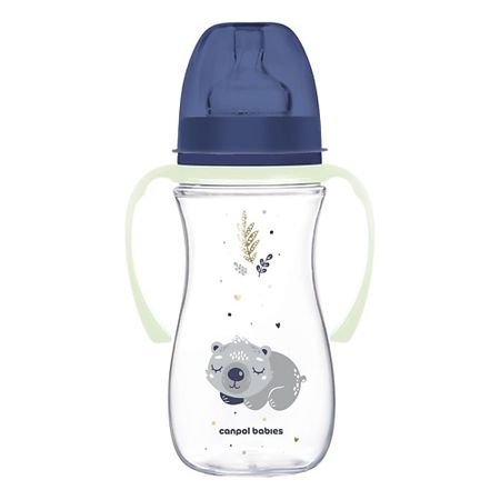 Бутылочка для детей CANPOL BABIES Бутылочка для кормления Sleepy Koala со светящимися ручками курносики бутылочка 250 мл 11130 силикон соска