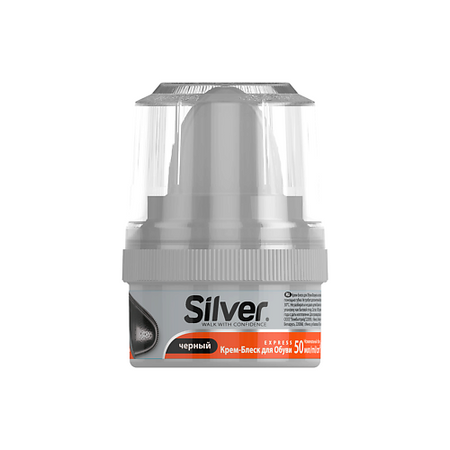 Крем для обуви SILVER Крем-блеск для обуви Чёрный крем блеск для обуви sitil бес ная 60 мл