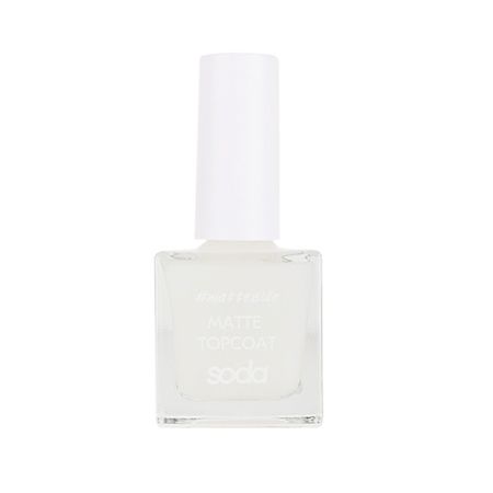 Верхнее покрытие для ногтей SODA Матовое покрытие для ногтей MATTE TOPCOAT #matteside восстановитель для ногтей giorgio capachini средство по уходу за ногтями защитное покрытие