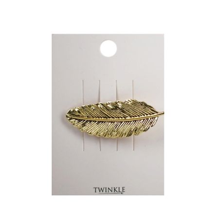 Заколка для волос TWINKLE Заколка для волос Golden Leaf аксессуары для ухода за мечом из сплава golden musashi theme tsuba guard для настоящего японского самурая katana или wakizashi sword