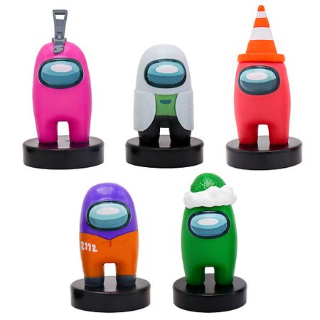 Набор детский AMONG US Набор фигурок-штампиков 3 серия (герой официант) из 6 миниатюрных стеклянных фигурок курочек jssmtlp