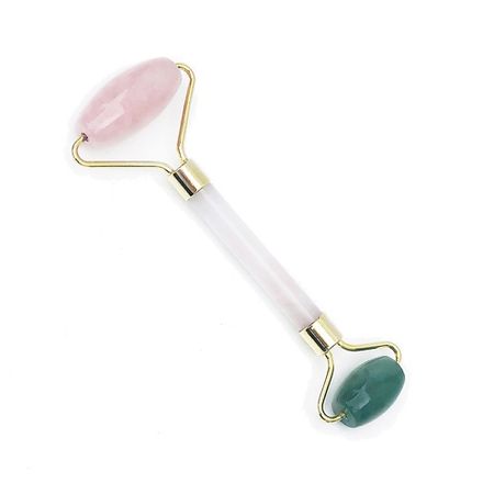 Массажер для лица ECOCOCO Роллер для лица массажный овальный массажный кварцевый лечебный камень 35x45 мм