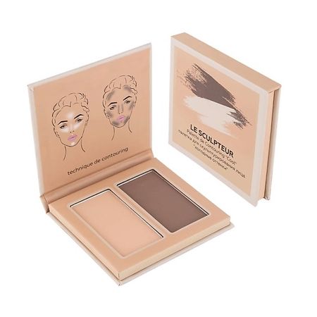 Палетка ЛЭТУАЛЬ Палетка для скульптурирования лица в холодных оттенках Le Sculpteur палетка для скульптурирования лица ninelle la luz y la sombra тон 503 матовые румяна и скульптор