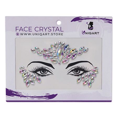 Наклейки для лица UNIQART Кристаллы для лица UNIQART 